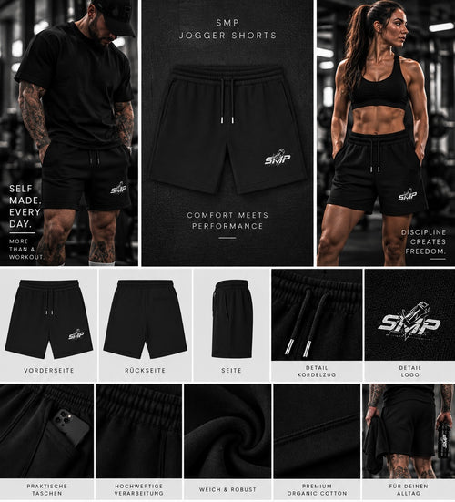 SMP Organic Jogger Shorts – Unisex