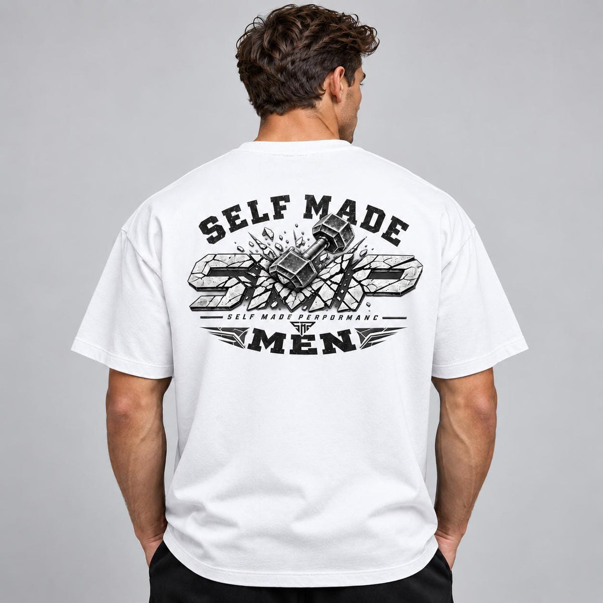 Self Made Performance Herren T-Shirt – Etsy-Produktbild 3