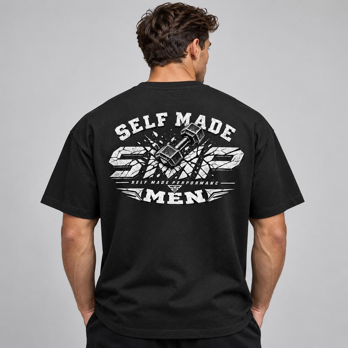 Self Made Performance Herren T-Shirt – Etsy-Produktbild 4